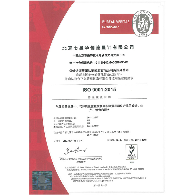 ISO 9001 2015  CN (20201125)